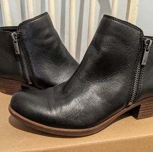 Black Lucky Brand Basel Booties Size 6M